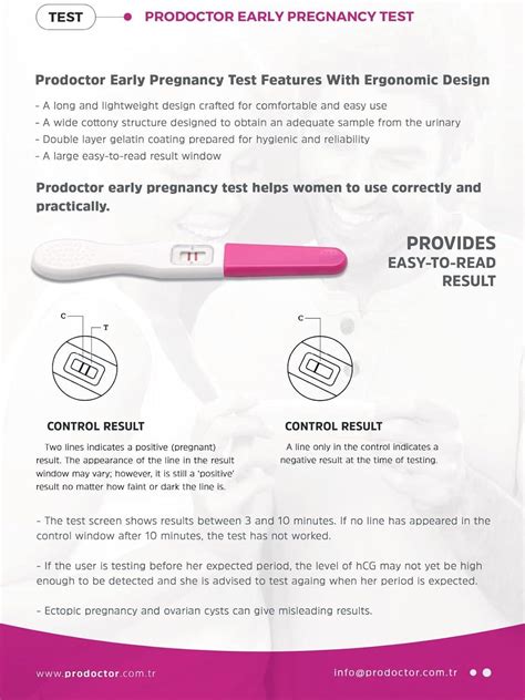 Prodoctor Early Pregnancy Tests Pack Of 3 Home Kit One Step Tests 998 Accuracy Super