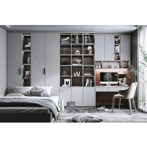 Modern Bedroom Storage Portable Wardrobe L Shaped Modular Wardrobe