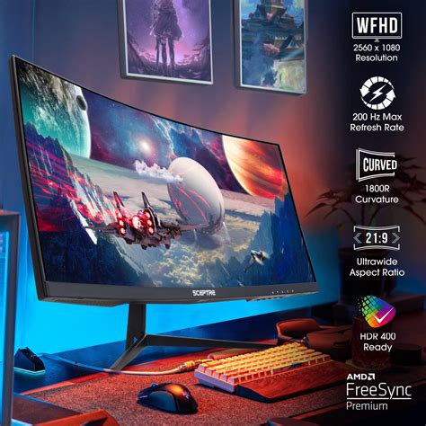 Buy Sceptre 30 Inch Curved Gaming Monitor 21 9 2560x1080 Ultra Wide