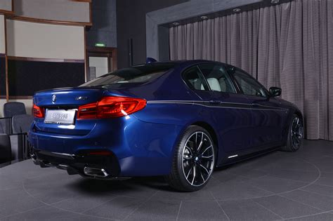 Mediterranean Blue Bmw 5 Series With M Performance Parts At Bmw Abu Dhabi Motors