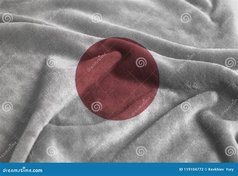 Waving Japan flag stock photo. Image of concept, banner - 119104772