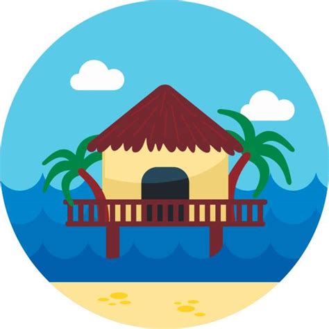 Best Island Hut Illustrations Royalty Free Vector Graphics And Clip Art