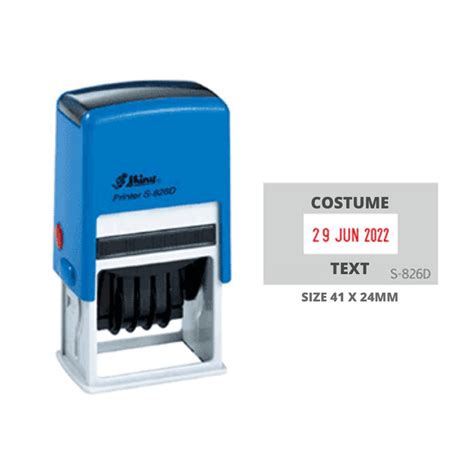 Jual Stempel Shiny Adjustable Self Inking Stamp S 826D Kota Batam