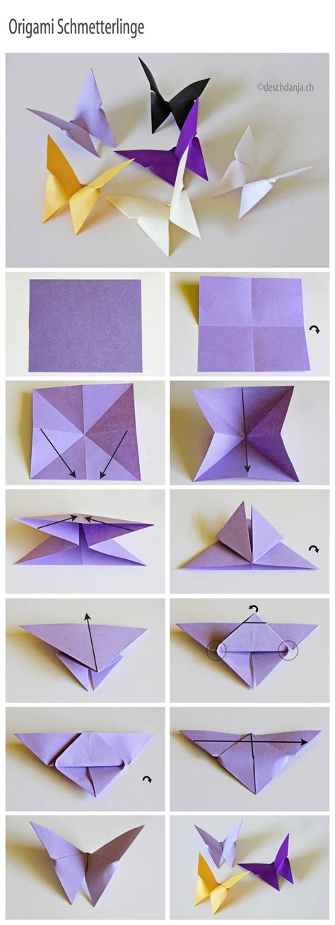 Origami Schmetterlinge Anleitung Auf Deschdanja Ch