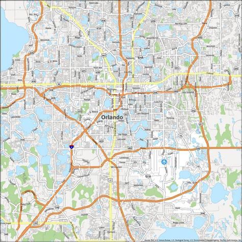 Map of Orlando, Florida - GIS Geography