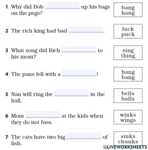 Fundations Glued Sounds Fill In The Blank Worksheet Live Worksheets