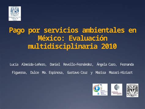 PPTX Pago por servicios ambientales en México Evaluación