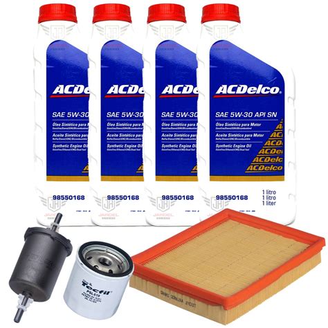 Kit Troca De Oleo Agile W Psl Gi Arl Acdelco Tecfil