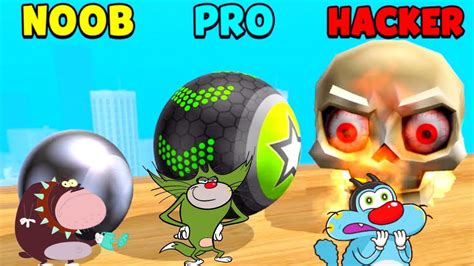 Noob Vs Pro Vs Hacker Oggy And Jack Going Balls Youtube