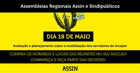 Assembleias Regionais Continuam Na Pr Xima Semana Assin