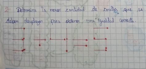 Determina La Menor Cantidad De Cerillos Que Se Deben Desplazar Para