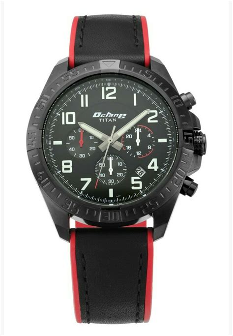 Buy Titan Black Titan Octane Hyper Lume Watch With Black Dial And Minute