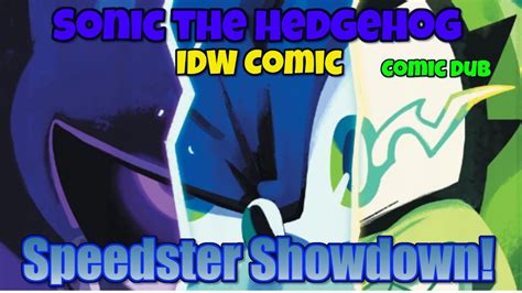 SONIC THE HEDGEHOG IDW COMICS ISSUE 56 SPEEDSTER SHOWDOWN THEME OF