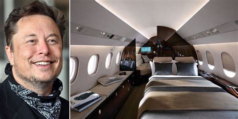 Inside elon musk s first ever private jet the $26 million dassault ...