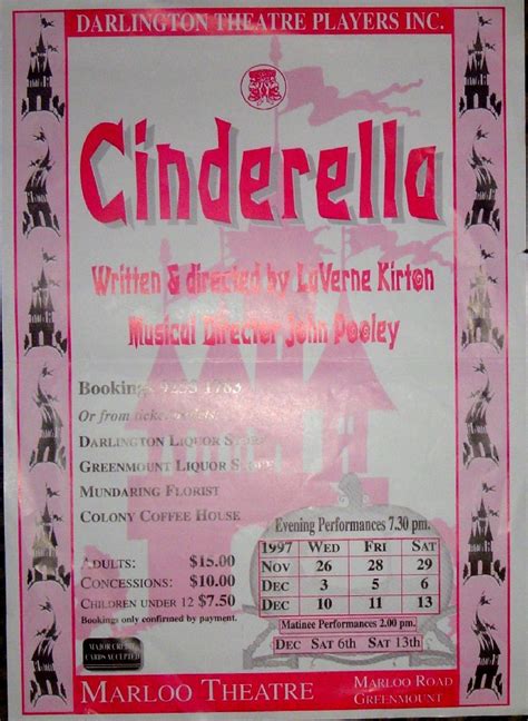 Cinderella Marloo Theatre