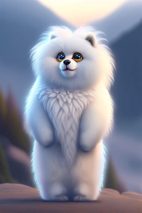 Lexica Yara The Yeti With Her Fluffy White Fur And Kind Eyes