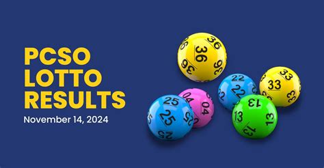 PCSO Lotto Results Today November 14 2024 WhatALife