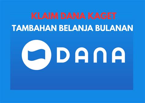 Tambahan Belanja Bulanan Saldo Dana Rp Klaim Dana Kaget Hari Ini