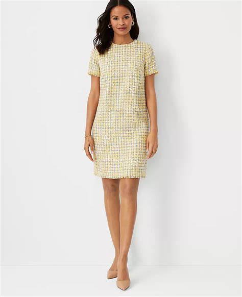 Tweed Tee Shift Dress