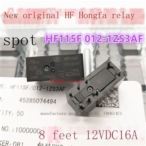 Pcs New Hongfa Relay Hf F Hs Feet A Vac Vdc Free