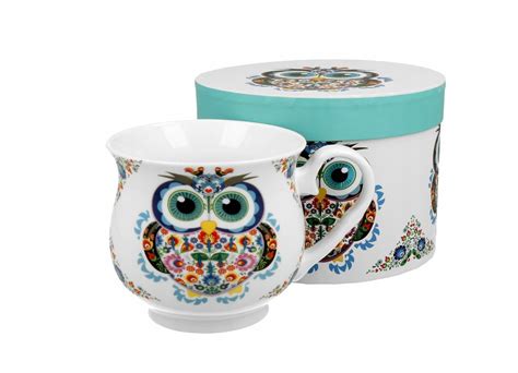 Kubek porcelanowy Duo 530 ml sowa prezent piękny 11858681684