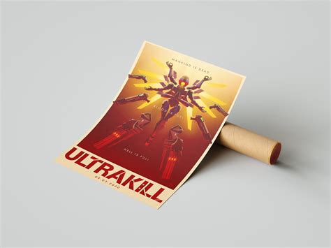 Ultrakill Poster Print Gaming Poster Room Decor Wall Decor Gaming Decor