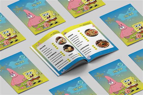 Menu Design for Krusty Krab restaurant :: Behance