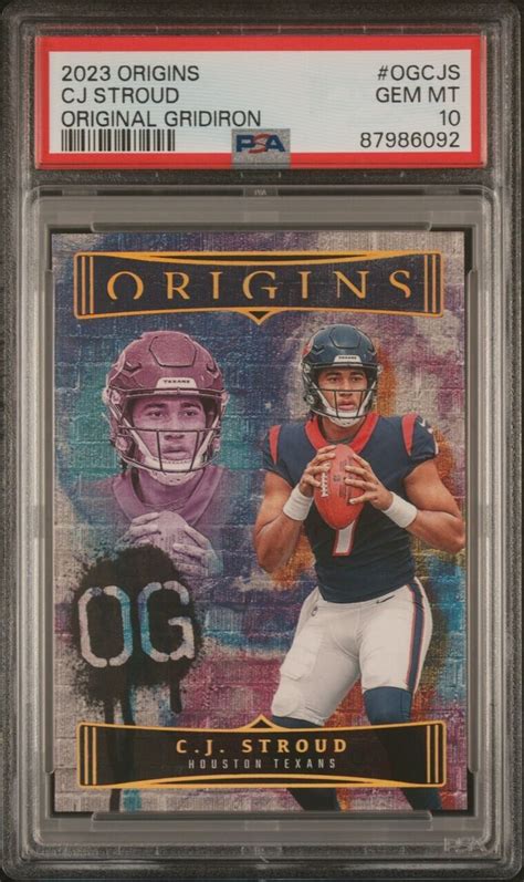 CJ Stroud 2023 Origins OG CJS Original Gridiron PSA 10 Price Guide