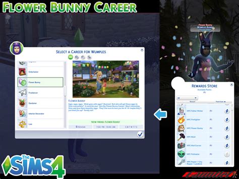 Sims4 Flower Bunny Career by Gauntlet101010 on DeviantArt