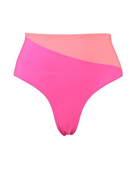 Riachuelo Calcinha Biquíni Hot Pants Neon Rosa Neon