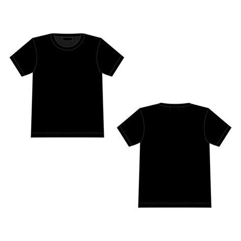 t shirt croquis technique de couleur noire modèle de conception de