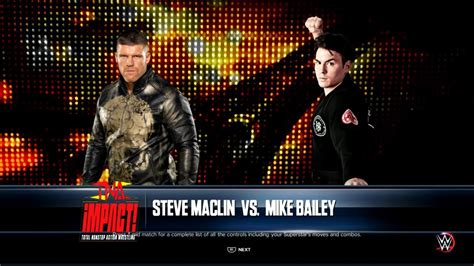 Tna Impact Steve Maclin Vs Speedball Mike Bailey Youtube