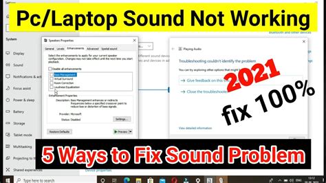 How To Fix Pc Sound Problem 2021 How To Fix Sound Problem In Computer