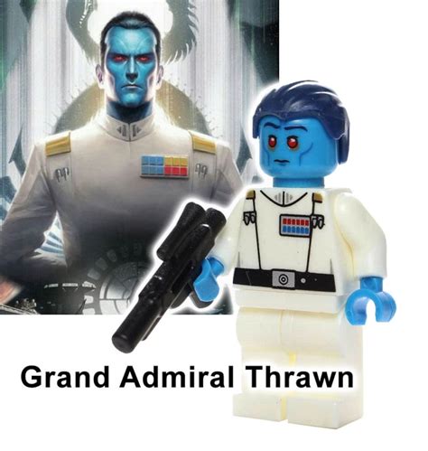 Custom Made Grand Admiral Thrawn Minifigure Star Wars Rebels Etsy