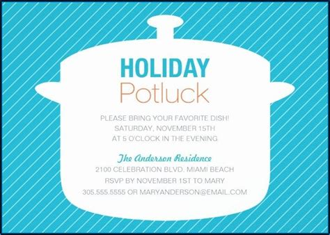 Office Thanksgiving Potluck Invitation Wording Samples Invitations