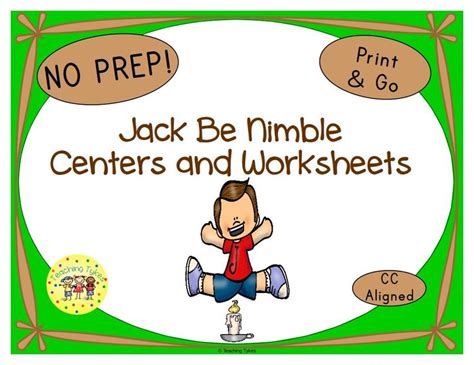 Jack Be Nimble Activities | Nursery rhymes resources, Nursery rhymes ...