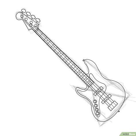 How To Draw A Bass Guitar Step By Step Guide