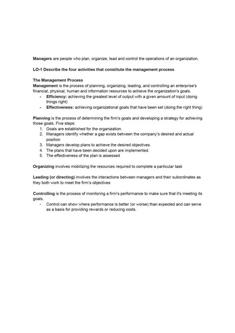 Chapter 6 - Managing the Business Empire | BUS 201 - Introduction to