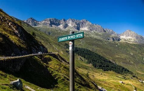 Famous James Bond Road at Furka Pass - REALP, SWITZERLAND - JULY 14 ...