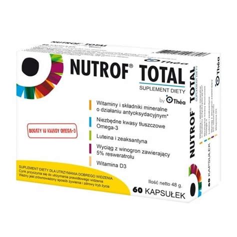 Nutrof Total Z Wit D3 Kaps 60 Kaps Scortea Pl Drogeria Online