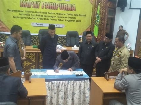 Dprd Kota Dumai Gelar Rapat Paripurna Pengesahan Tentang Apbd Perubahan