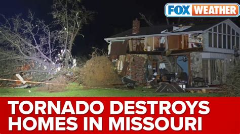 Strong Tornado Destroys Homes And Businesses In Glenallen Mo Youtube