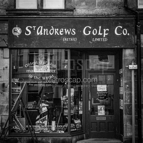 St Andrews Photography Black And White The St Andrews Golf Co Framed
