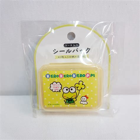 Keroppi Stickers in Case - The Kitty Shop