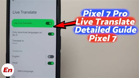 Google Pixel 7 Pro Pixel 7 How To Use Live Translate Live Caption