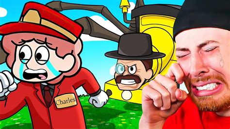 Reacting To Choo Choo Charles Sad Origin Story Animation Youtube