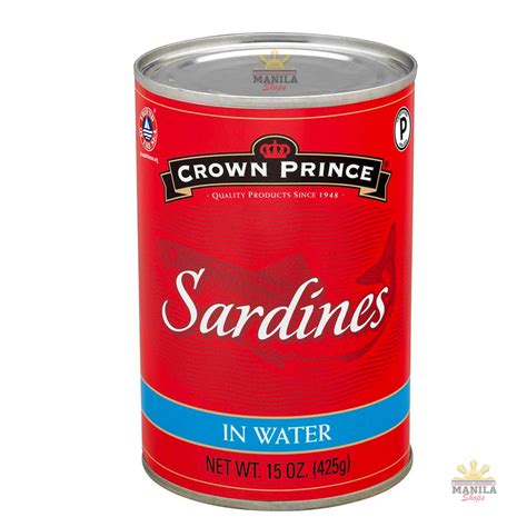 Crown Prince Sardines in water 0.25oz - Canned | GroceryFilipino.com