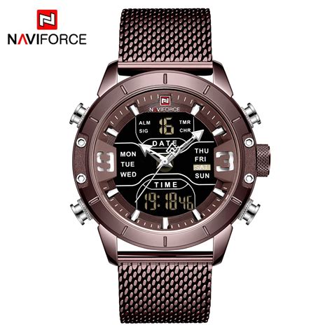 Naviforce Custom LOGO Calendar Wholesale Wristwatch Stainless Steel