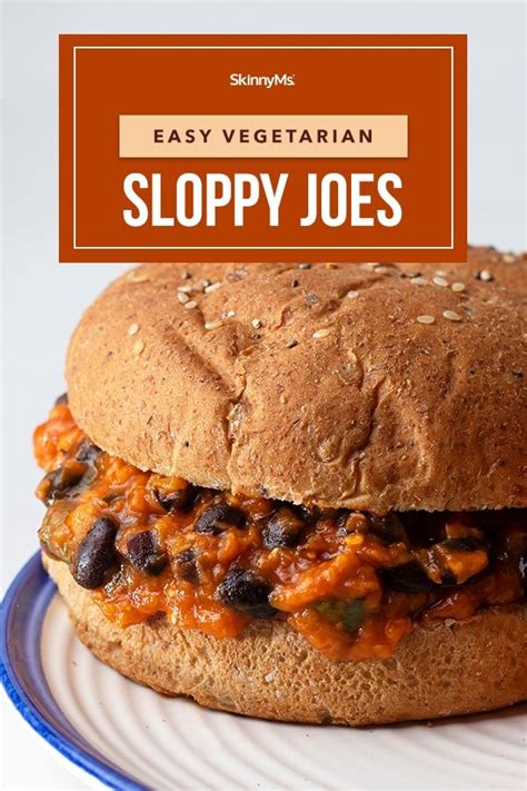 Easy Vegetarian Sloppy Joes Recipe Vegetarian Sloppy Joes Easy