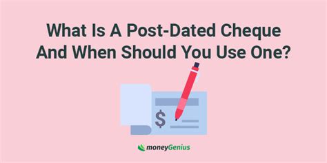 Post Dated Cheques In Canada And How To Write Them Moneygenius